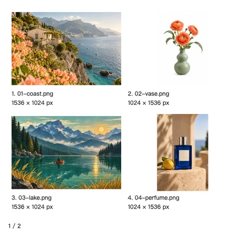 Multi-page review — actual output
