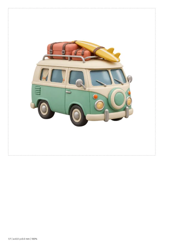 Camper wall art — actual output