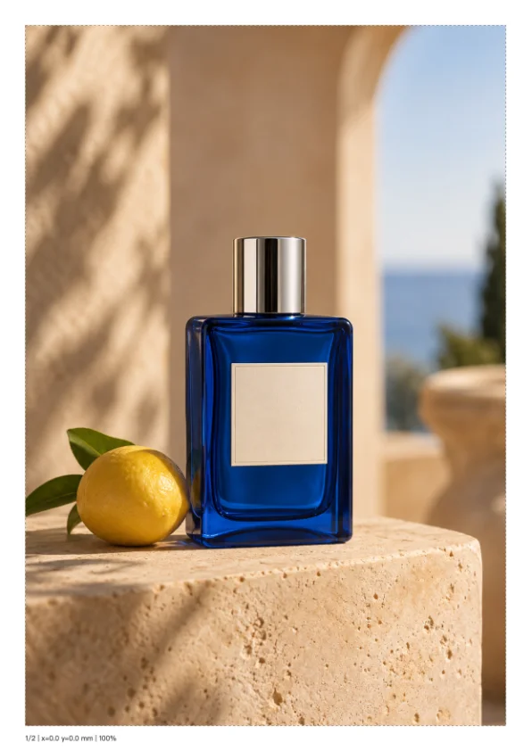 Perfume shop display — actual output