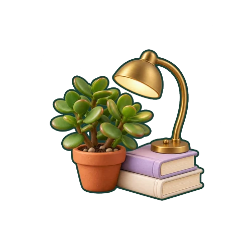 Plant stationery sticker — actual output