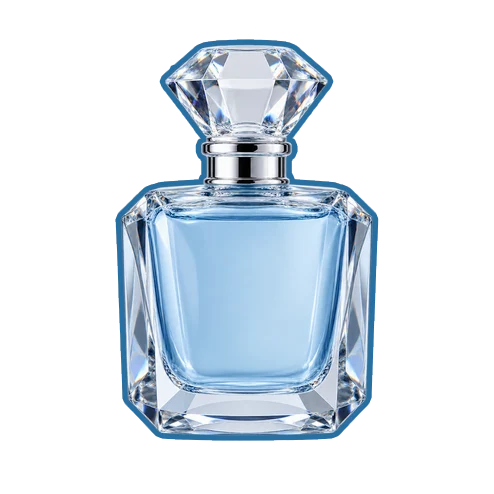 Glass product label — actual output