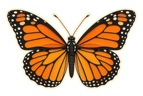 Butterfly journal sticker — actual output