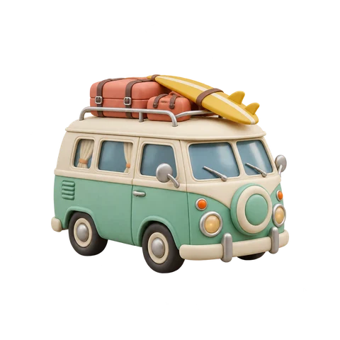 Camper travel sticker — input