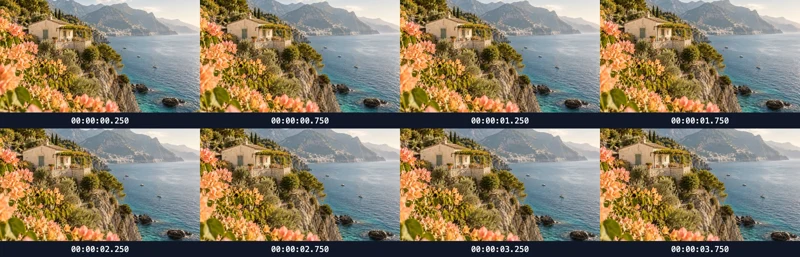 Coastal travel: skim a landscape shot — actual output