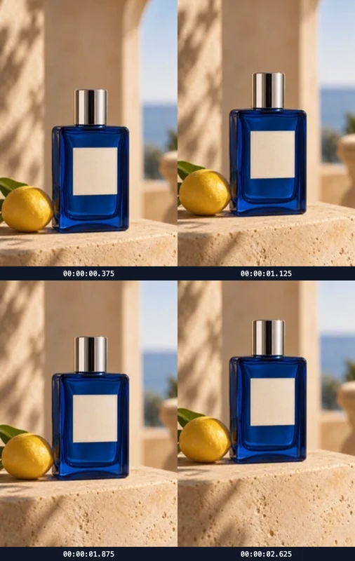 Portrait product reel: inspect perfume framing — actual output
